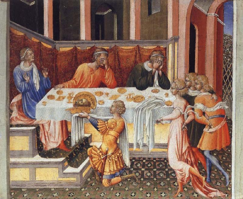 Giovanni di Paolo The Feast of Herod oil painting image